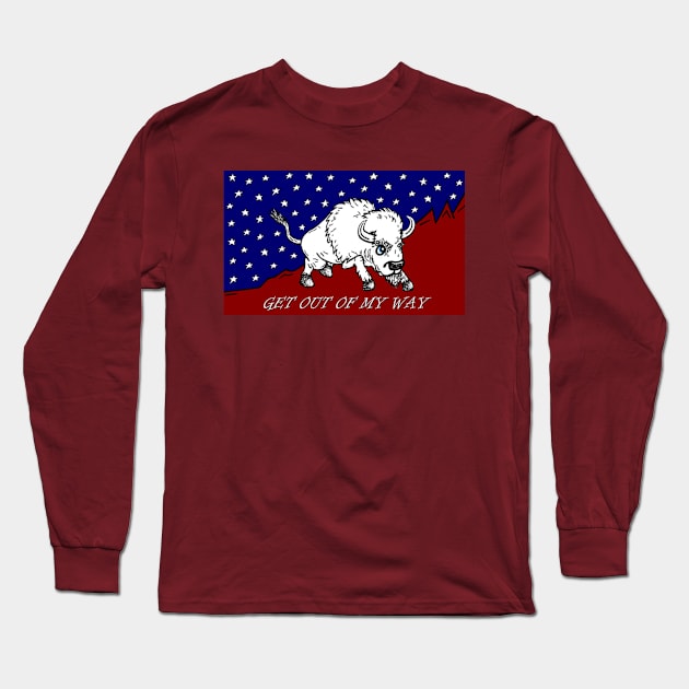 White Buffalo: Get Out Of My Way Long Sleeve T-Shirt by VandalVoid